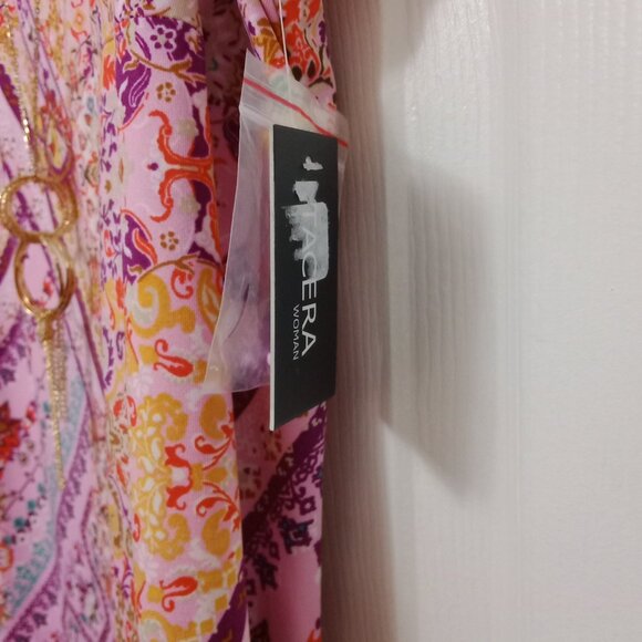 Boho Chic NWT Tacera 2X Sleeveless Shift Dress Pink Medallion Print Festival Sty - Picture 8 of 11
